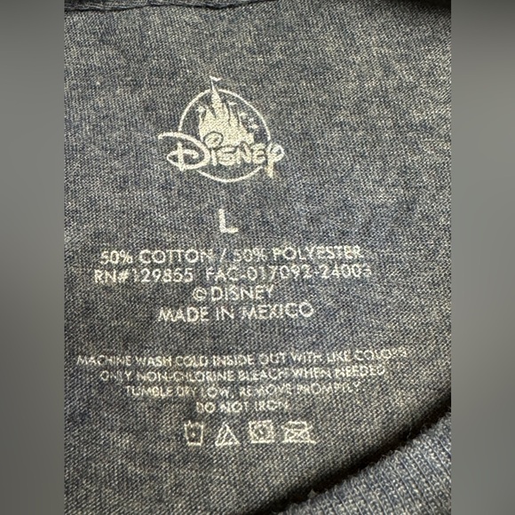 EUC Disney Adult Shirt - Walt And Mickey Partners Castle Silhouette Tee - Picture 2 of 3